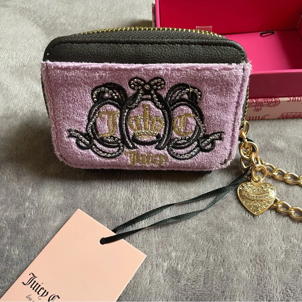 Juicy Couture Wallet Gold Chain Wristlet - Picture 2 of 5